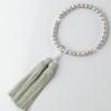 Sato Funeral Gray Freshwater Pearl Prayer Beads for Women Can Be Used by All Denominations Made In Kyoto with a Carrying with a Prayer Beads Sleep