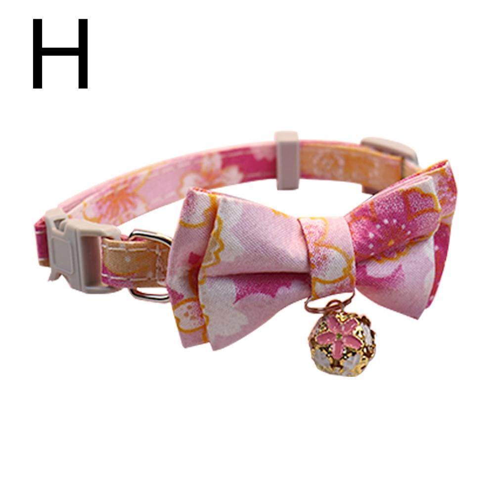 Cat Collar Breakaway With Cute Bow Adjustable Pet Cat And Dog Collar With Bell Adjustable Pet Collar Bownot Safety Necklace