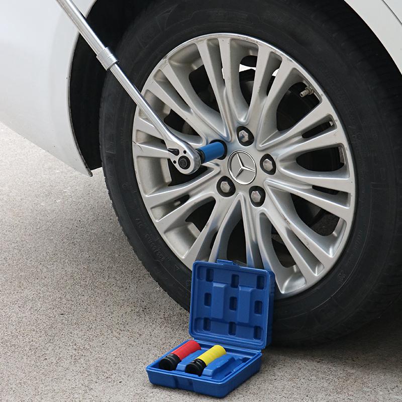 3/4/5Pcs Impact Socket Protect Sets 1/2 Inch Drive Metric Wheel Protector Outer Layer Plastic Sleeve Lug Nut Impact Wrench Tools