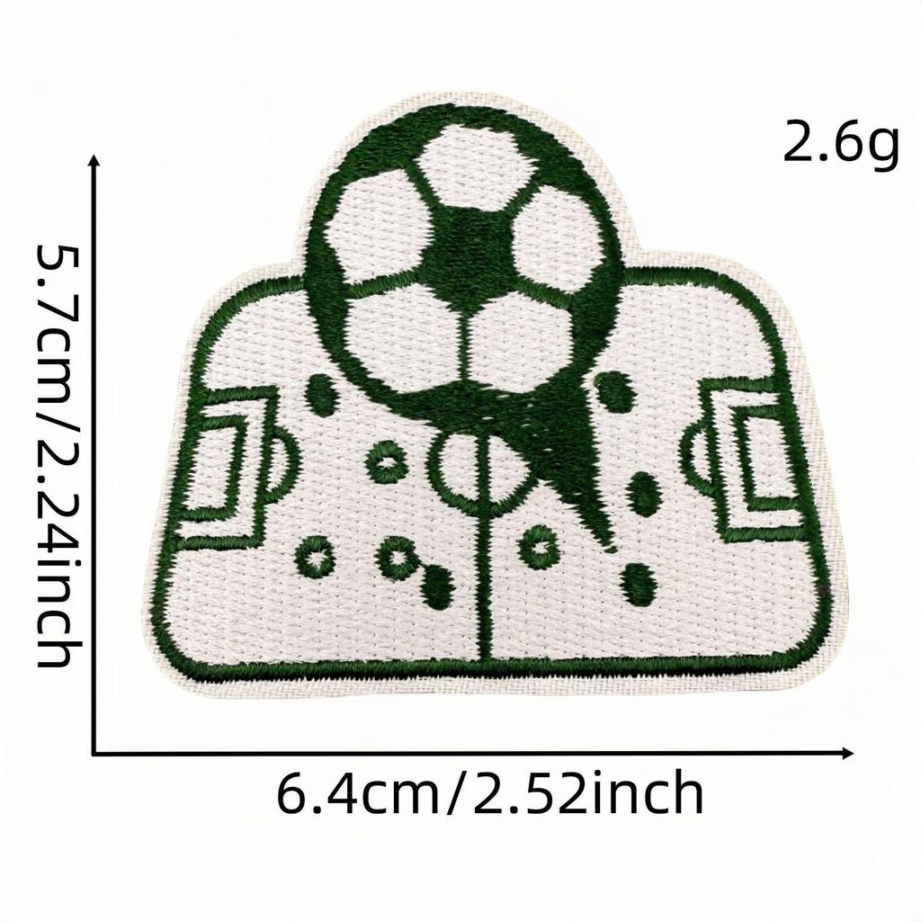 Colorful Cartoon Football Embroidery Iron-on Patch Badge for Clothing