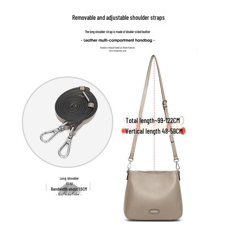 Women's Genuine Leather Crossbody Bag: High-Capacity, Versatile, and Stylish for Spring/Summer 2025
