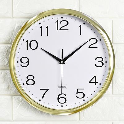 12-Zoll Kunststoff Galvanisiert Quarz Uhr Schlafzimmer Wohnzimmer Wanduhr Einfache Uhr Werbeuhr