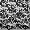 1 Yard Halloween Ghost Skull Flower Printed Lace Mesh Fabric Soft Tulle Halloween Party Decoration Diy Apparal Sewing Fabric
