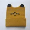 Cartoon Baby Hats Cat Knitted Cap Beard with Ears Winter Warm Newborn Caps Beanies Wool Girls Boys Hats Crochet
