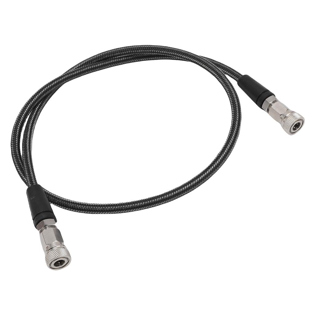 Pressure Inflation Hose 39 Inch 8mm Quick Connector Carbon Fiber Woven Stainless Steel High