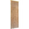 VidaXL Rideau de porte contre insectes Bambou 56 x 185 cm