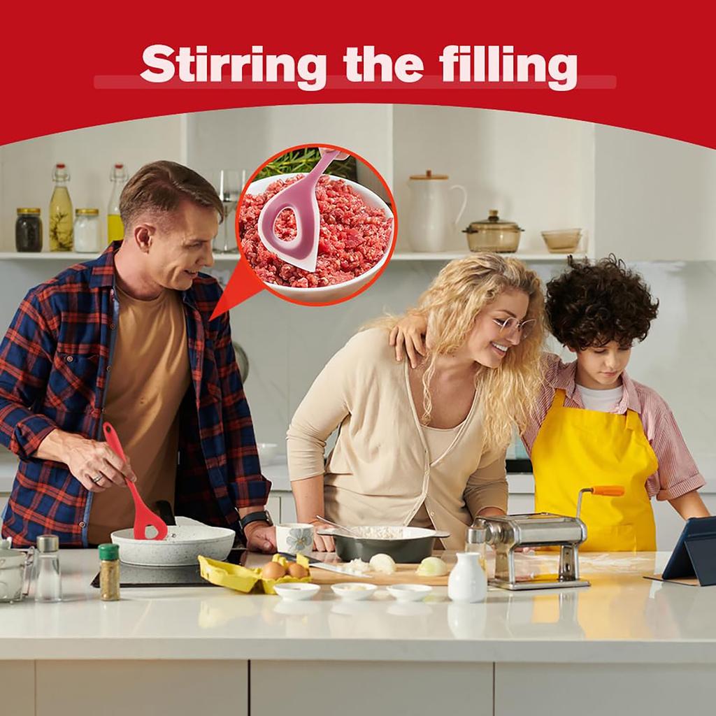 Nástroje na výrobu masových kuliček Nepřilnavá lžíce na masové kuličky Tvořítko na kuličky Silikonová lžíce na masové kuličky Rybí kuličky