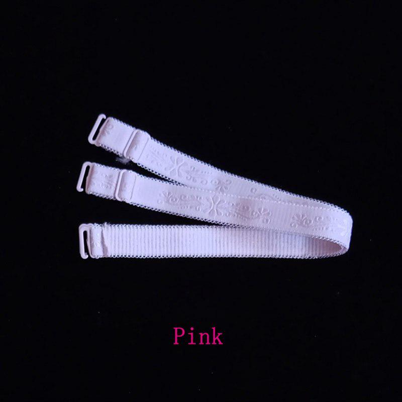 Adjustable Floral Lace Buckle Bra Straps For Women's Elastic Bra Extension Strap Clip Expander Adjust
