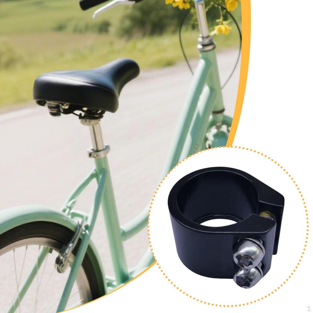 Seat Tube Clamp 1.13 inch High Performance Easy to Install Component Cycling Tightener Clip Road