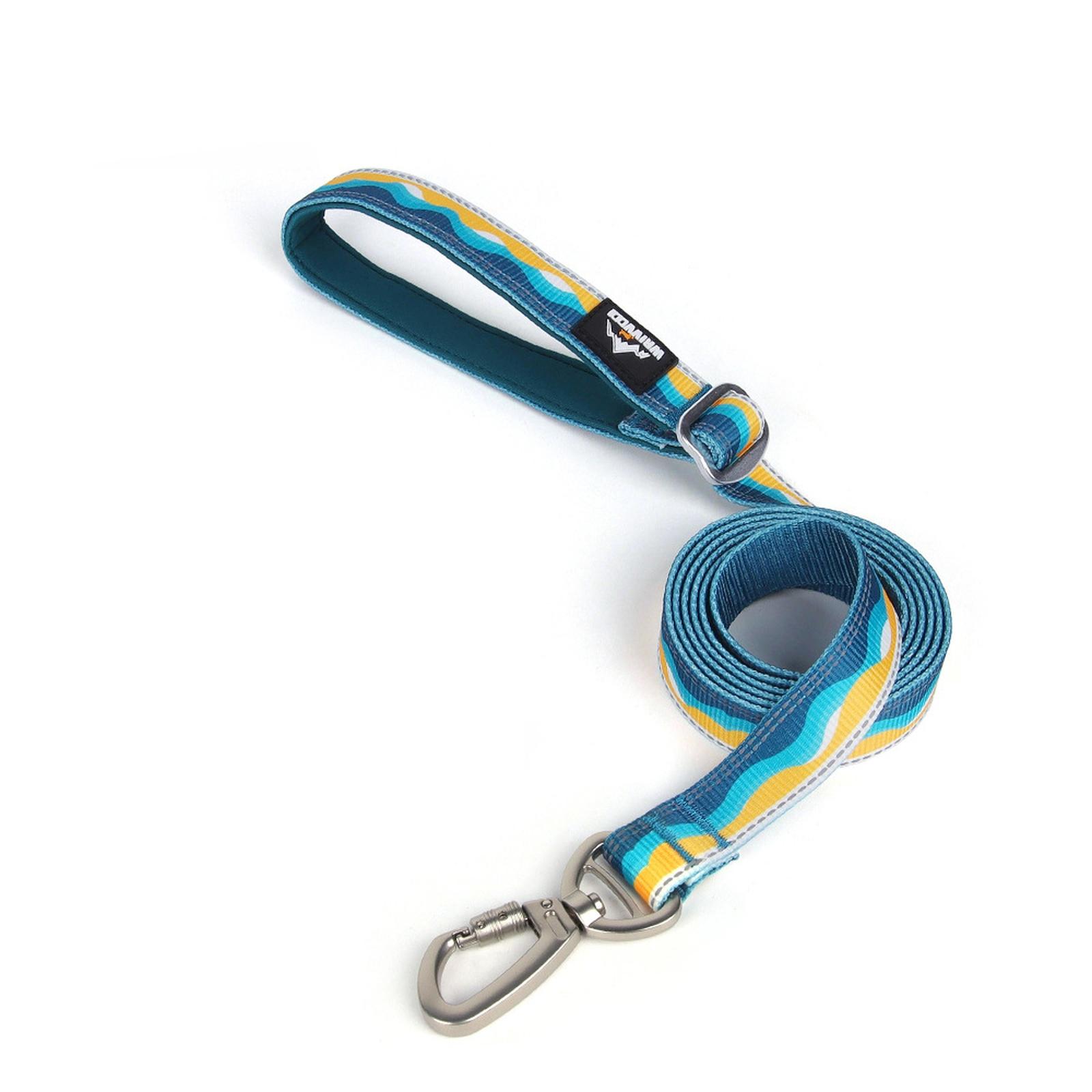 

Crag Dog Collar, Stylish Collar With Premium Reflective Design, Quick Release Buckle, Lightweight All-Day Comfort One Size циан