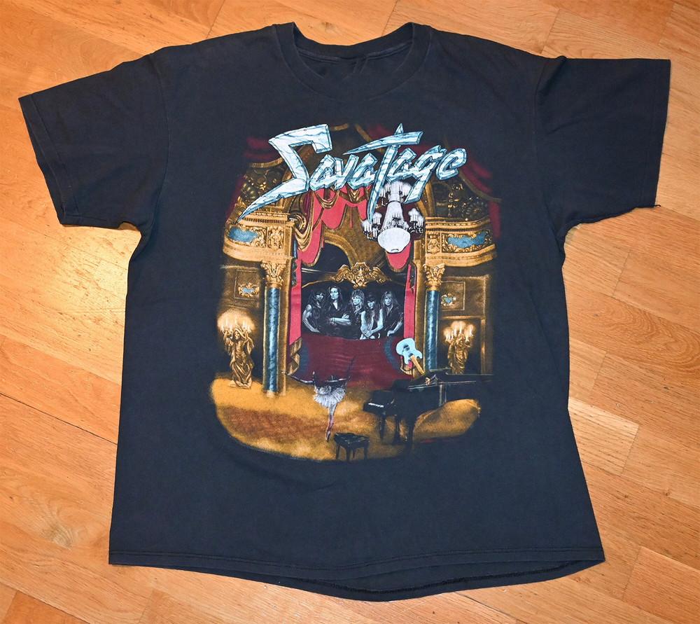 Savatage Band Music For Lovers Black T-Shirt Cotton Full Size Unisex T-Shirt
