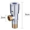 One Inlet Two Outlets Copper Angle Valve Quick Open Copper Toilet Angle Valve Dual Outlet Hot Cold Inlet Valve Basin Sink