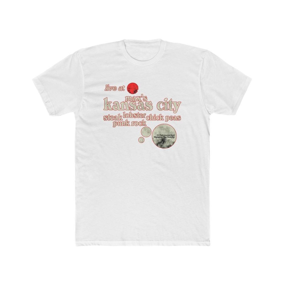 

Vintage Rock #039;n#039; Roll Men#039;s Cotton Crew Tee Max#039;s Kansas City Concert Retro Unisex T-Shirt L