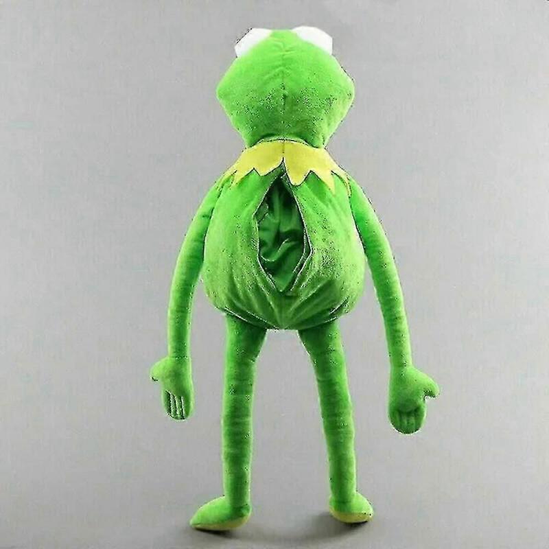 Kermit der Frosch Handpuppe 60cm Ganzkörper Plüschtier, Beweglicher Mund Puppentheater Requisite, Grüne Froschpuppe