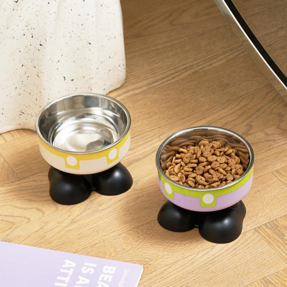 Anti Slip Cat Bowl Stainless Steel Cat Food Bowl New Dog Bowl  Pet