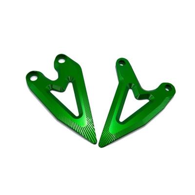 Motokano Fußrasten Fersenschutz für Ninja 400 Z400 Alle Baujahre (Grün)