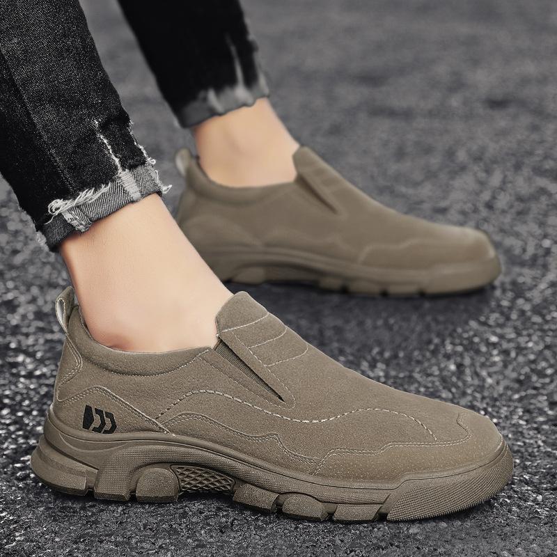 Pánské boty Na podzim a zimu Nové Třmenové Nízké Pracovní boty Ležérní Sto Pohodlné Sportovní Plátěné boty Pánské boty