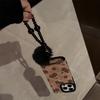 Sweet Cool Leopard Cherry for IPhone16 for Apple 17 Phone Case 15promax Suede 14 Plush Rope 13