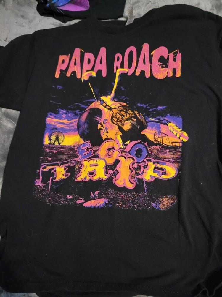 Papa Roach Ego Trip Tour Rocková kapela Unisexové tričko Bavlna BL1459