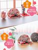 Osaka Choseido Original Hina Mini Hina Name Free Wooden Tag Included Crepe Hina Yuzen Osumashi Hina Doll, Compact, Doll, Engraved, (Sent Separately),