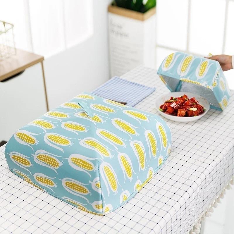 Faltbare Lebensmittelabdeckungen Warmhalten Heiß Aluminiumfolienabdeckung Geschirr Isolierung Utensilien Küchentisch Zubehör Werkzeuge