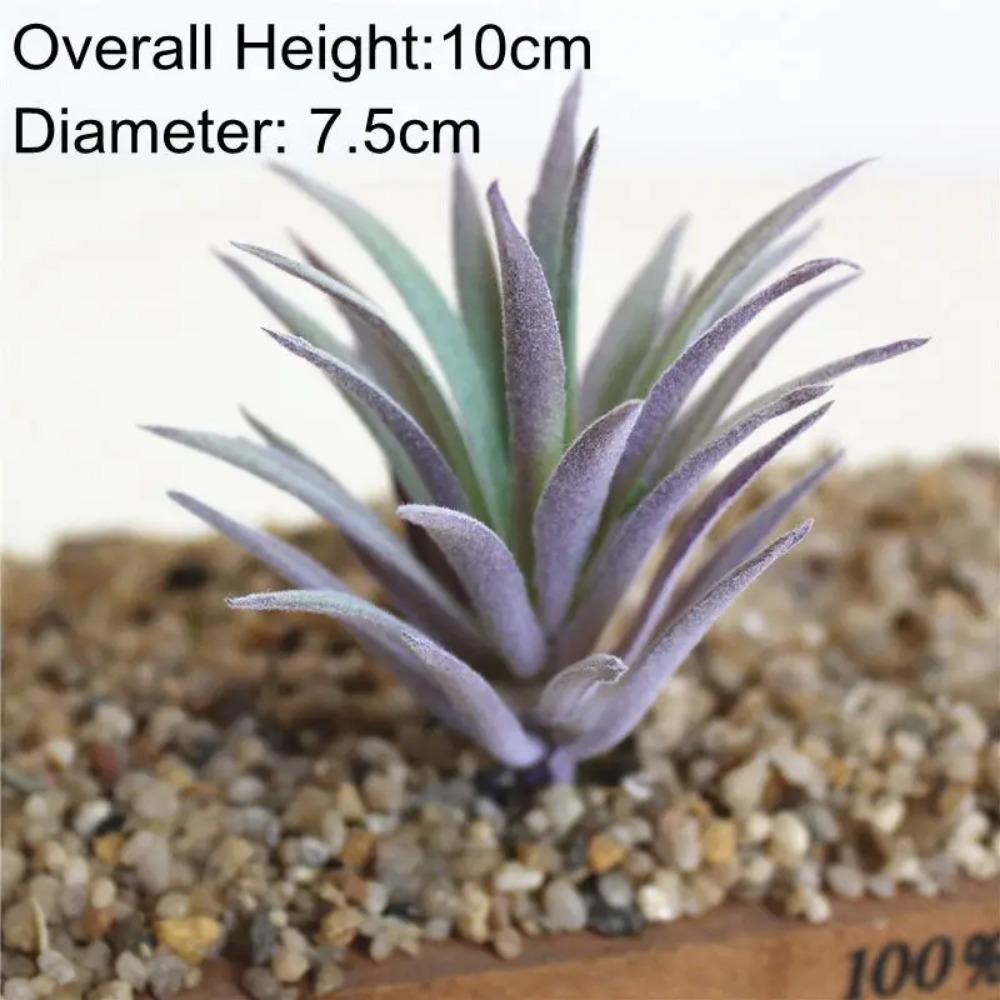 

39 Стилів Фіолетовий Флокований Штучні Сукуленти Рослини Домашній Сад Декорація DIY Рослини Стіна з Квітів Композиція Штучні Рослини