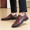 Summer New Men's Business Casual Leather Shoes British Pointed Formal Men's Shoes Breathable One