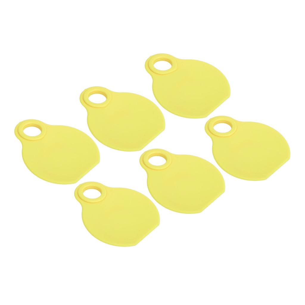 50pcs Livestock Neck Tags TPU High Durability Flexibility QR Code Blank ID Tag for Cattle Ranch Management