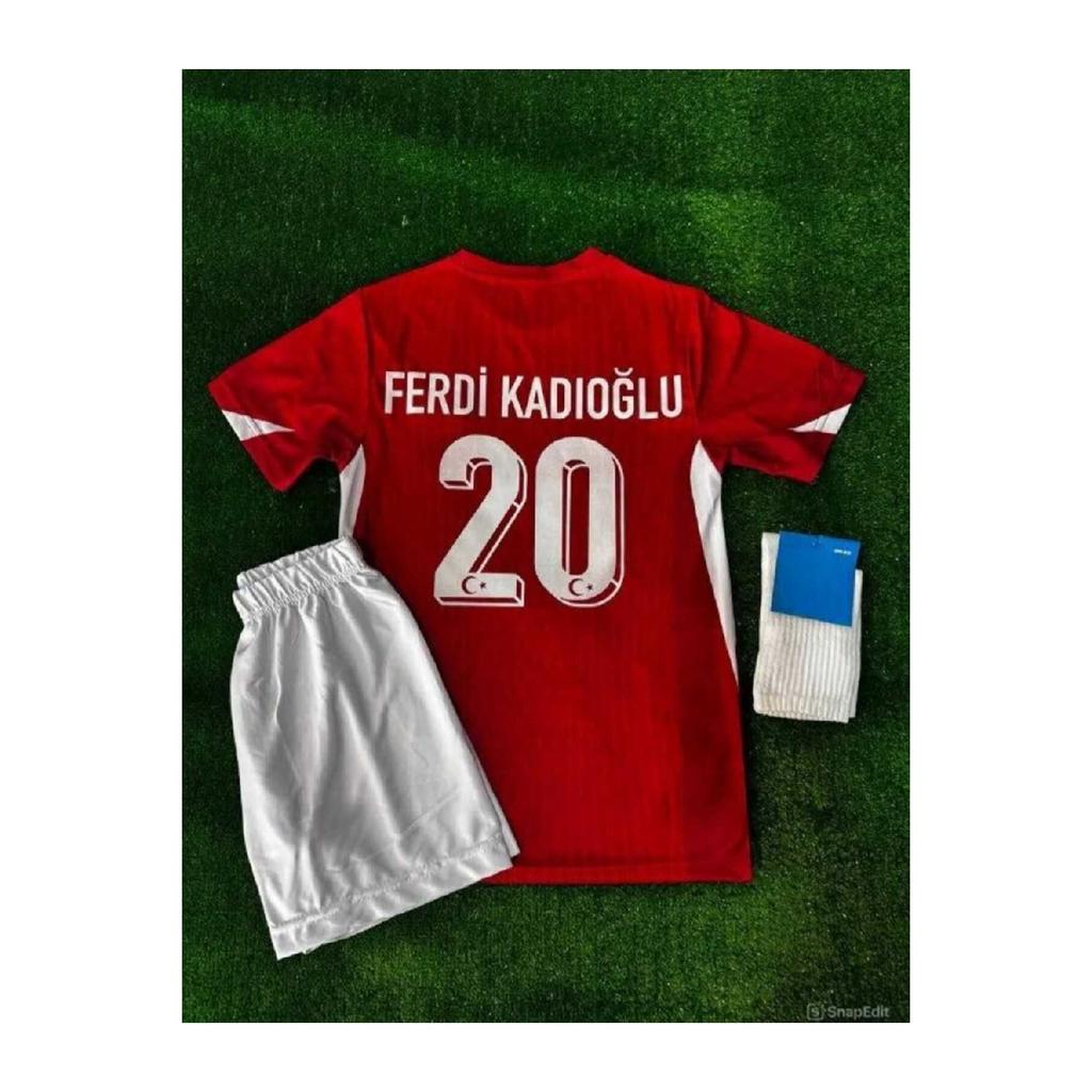 Ferdi Kadolu Red National Team Kids Jersey Set 2024