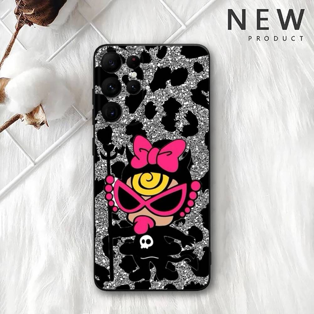 H-Hysteric M-Mini Phone Case For Samsung S 25,24,23,22,30,21,10,9,Ultra,Plus,Lite,FE,4,5G Black Soft Case