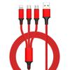 (SU)Universal USB Fast Charging Cable 3 In1 Multi Function Cell Phone Charger Cord For  14 For  S22