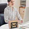 Iron Letter Holder Black Desk Sorter Modern Tissue Storage Box  Office