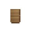 Mid-Century Modern Nightstand made of Oak, 38 x 48x 50 cm, Bedroom Nightstand, Handleless Drawer Design, 1 Piece.