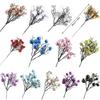 Reusable Christmas Glitter Berries Branches Realistic 29cm Artificial Berries Bright Color Christmas Ornament Home Decor