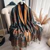 Qinghai Xizang To Yunnan Travel Scarf Imitation Cashmere Shawl Scarf Women'S Fringed Air Conditioner Versatile Scarf