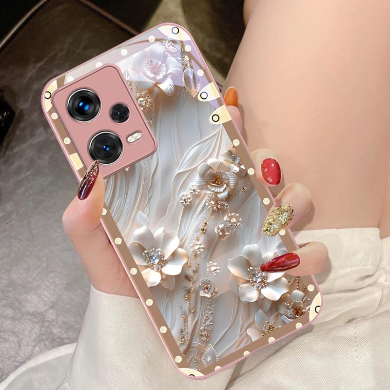 

Чохол Box Pink Flowers Для Xiaomi 14 Ultra 13 Lite Redmi Note 13 11 Pro 12 Plus Poco X6 3 Pro F4 6 GT Загартований Чохол для Телефону For Xiaomi Poco F6