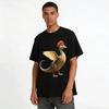 Vintage Entenschnabel-Drache Geflügeltes Biest Druck Lässiges T-Shirt Reines Baumwoll-T-Shirt