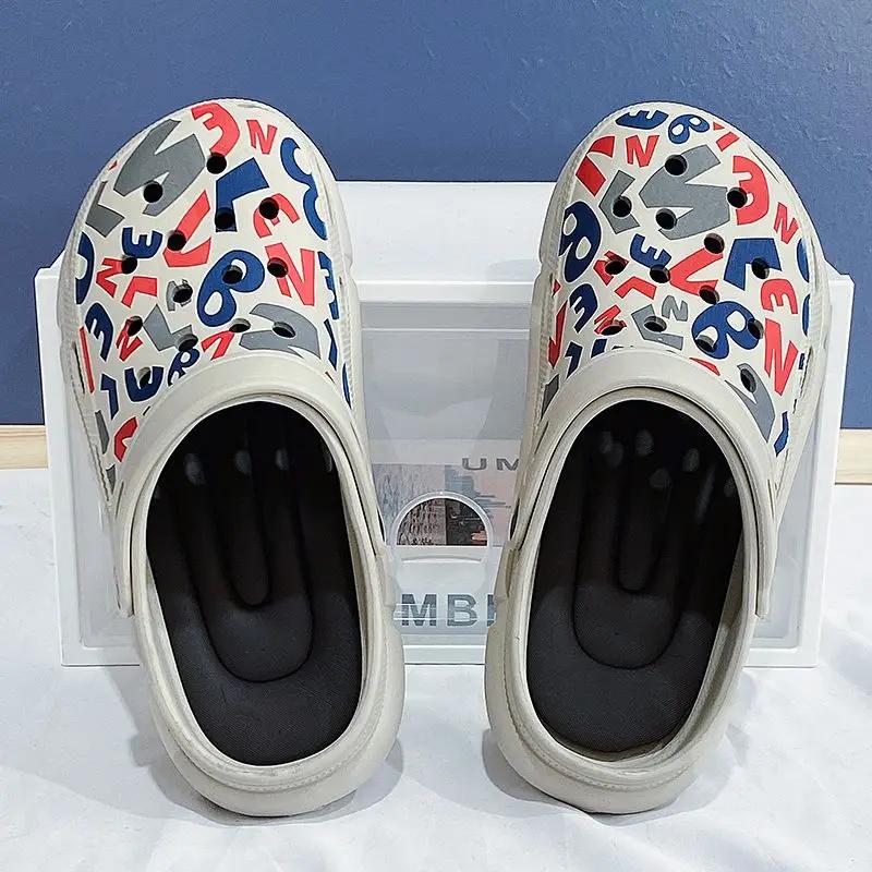 Strand Herren Pantoffel Haus Laufen im Haus Slides Plateau Innen Sommerverkauf Niedriger Preis Spaß Hohe Qualität Mode Y2k Herrenschuh