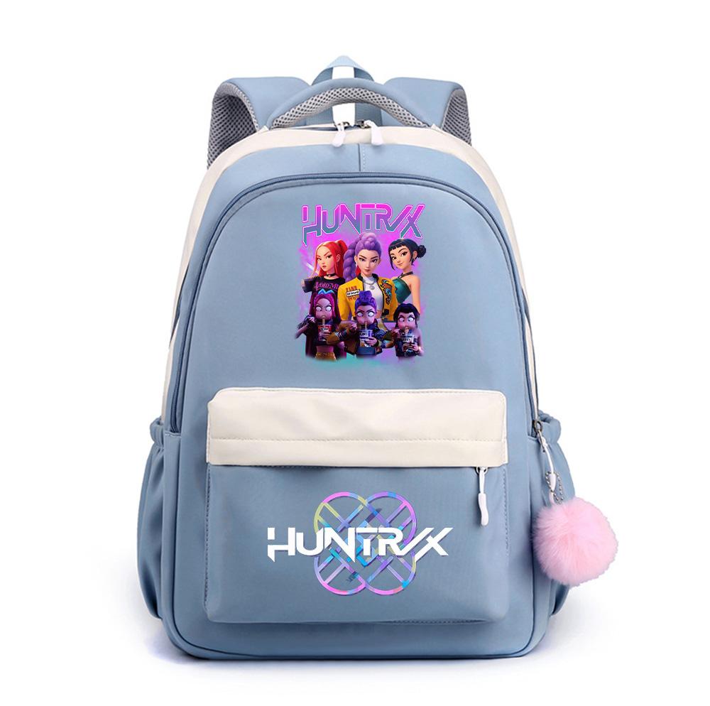 Anime Cartoon K-Pop Demon Hunters Printed Large Capacity Waterproof Backpack for Teenger Student Girl Boy Schoolbag Bookbag Gift Travel Bag