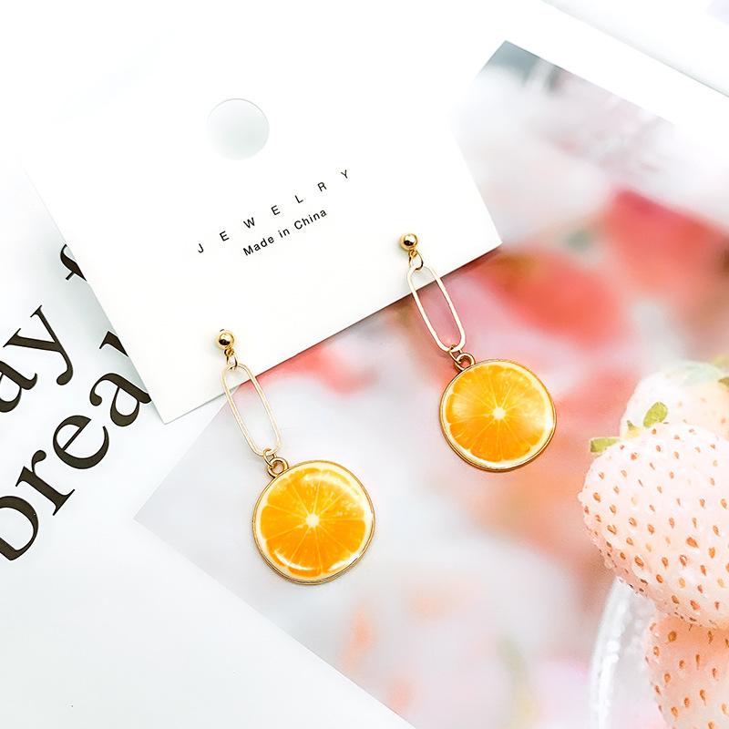 

Summer Small Fresh And Cute Fruit Ear Studs Watermelon Strawberry Apple Long Earrings Temperament Earrings Earrings Earrings Female