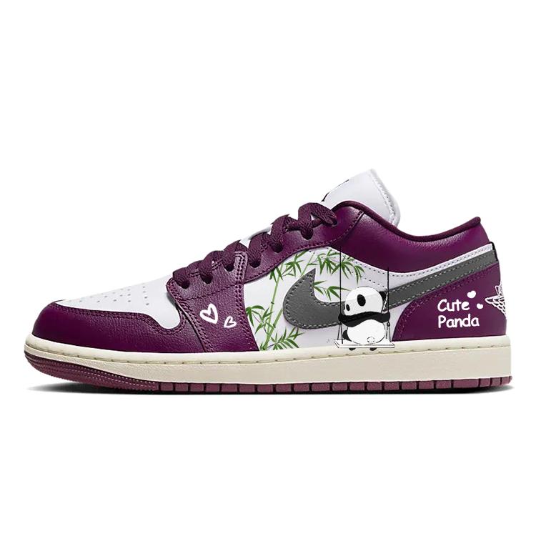 

Jordan Air Jordan 1 Vintage Basketball Shoes Women s Low Top Purple/Red DC0774-161(Team56-) 37.5