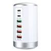Fast Charger Hub 6 Ports USB TypeC QC3.0 PD 18W Charging Station for Phone Tablet Computer 65W