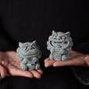 Zisha Stone Lion Pair Tea Pet