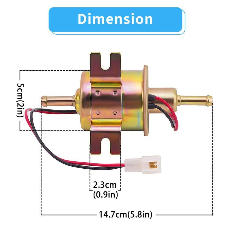 12V/24V universāls elektriskais degvielas sūknis zema spiediena skrūves stiprinājuma stieple dīzeļdegviela benzīns HEP-02A automašīnas karburatoram motociklam ATV