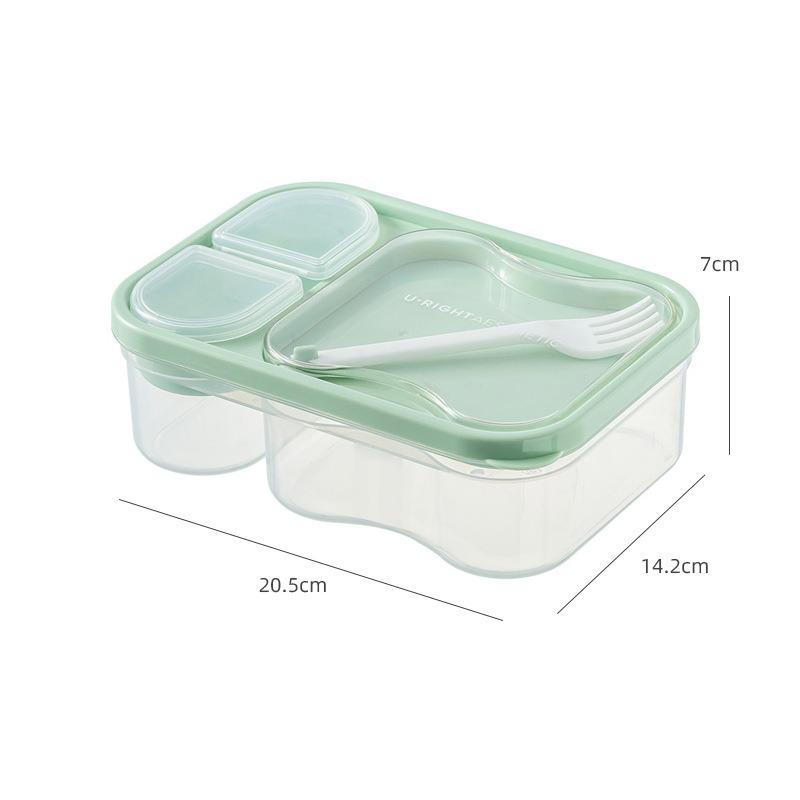 Portable Microwave-Friendly Bento Box with Cutlery for Office and Outdoor Use