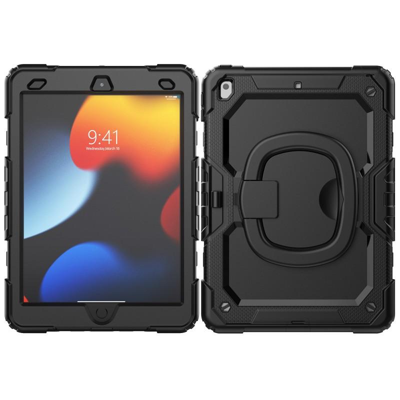 IPad 10.2 Inch Case 7th 8th 9th Gen With Wrist Strap Stand Shockproof Cover Silicone PC Full Protection