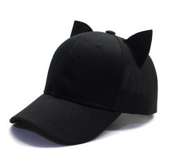 

Корейская дышащая сетчатая шляпа с кошачьими ушками из пайеток – милая, универсальная кепка-утка для весны и лета. Adjustable