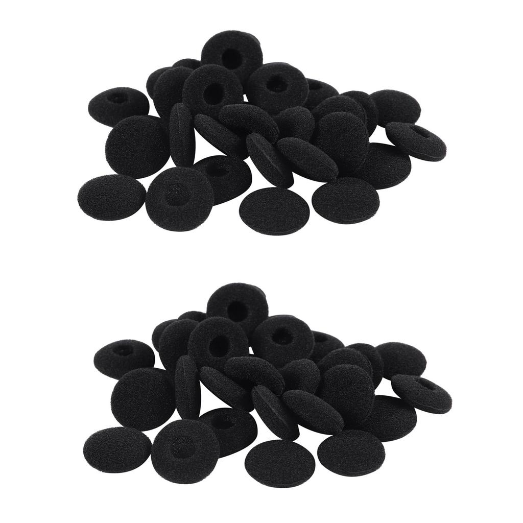 A84E-2X Replacement Earphone In Soft Foam Sponge Bearing Headsets Covers Black