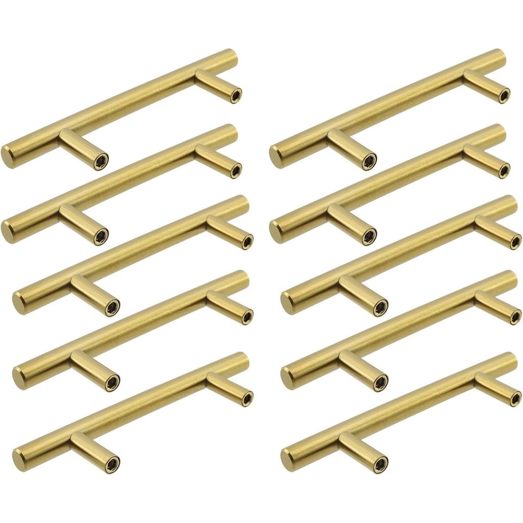 6 pack Modern Stainless Steel Cabinet Pulls, Durable Kitchen Drawer Handles Hardware for Home Furniture