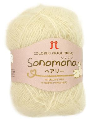 Hamanaka Sonomono Chlpatá stredná priadza, Balenie 2324, Hmotnosť, Farba. 121, Biela, 25 g, Cca. 125m, 5,
